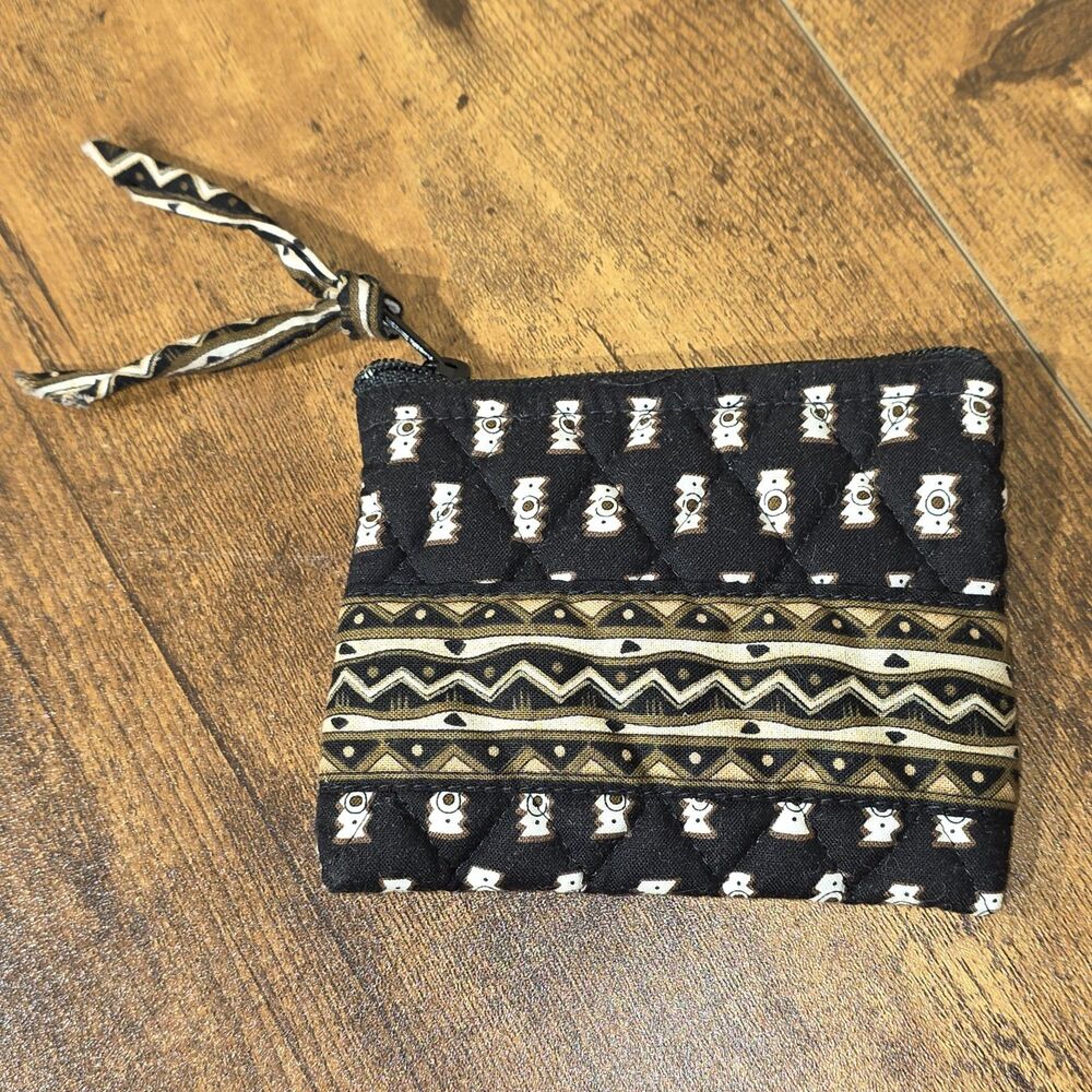 Vera Bradley Coin Purse In Retired Zebra Pattern